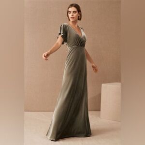 Jenny Yoo Sage Green Bridesmaid’s Dress